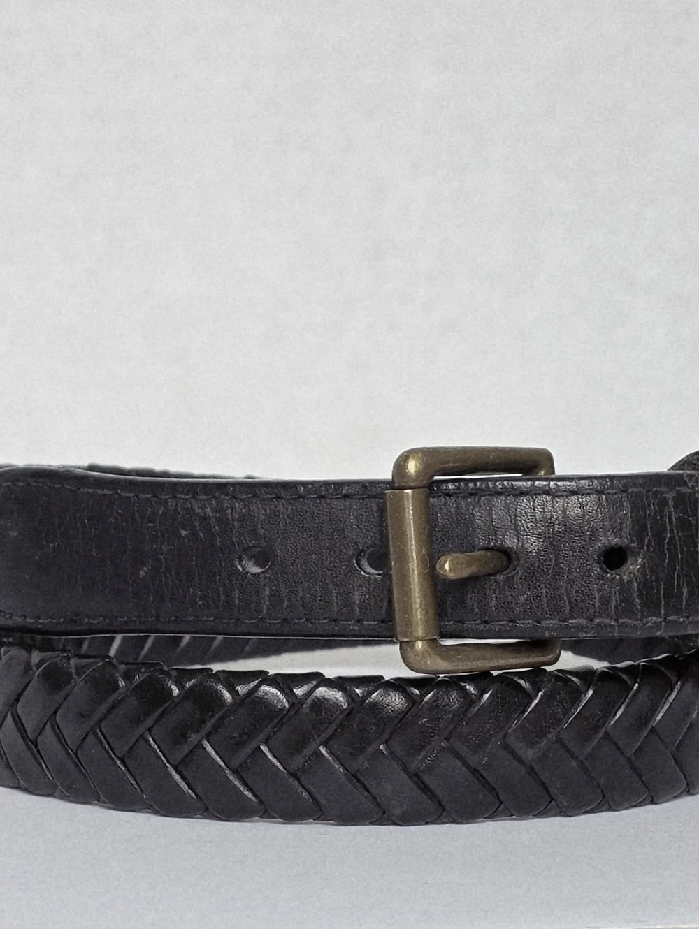 Ralph Lauren Braided Leather Belt Size 36 - Picture 2 of 7